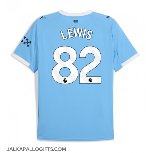 Manchester City Rico Lewis #82 Kotipaita 2025-26 Lyhythihainen